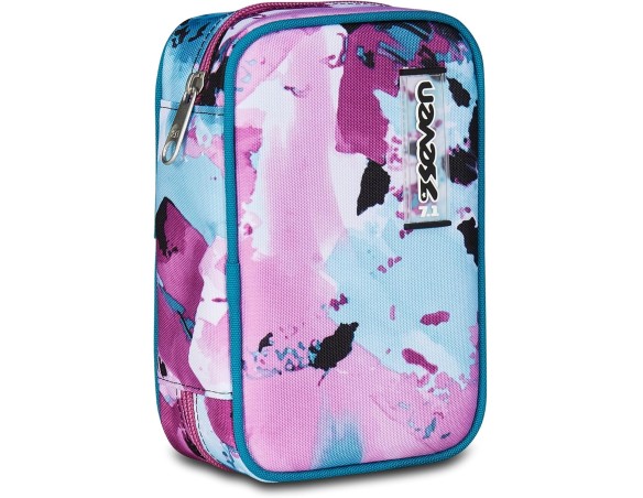 Seven | Astuccio Scuola Speed Case, Multicolore Graffiti, Portapenne Mono Scomparto con Plance Amovibili, Completo Di Penne, Ma