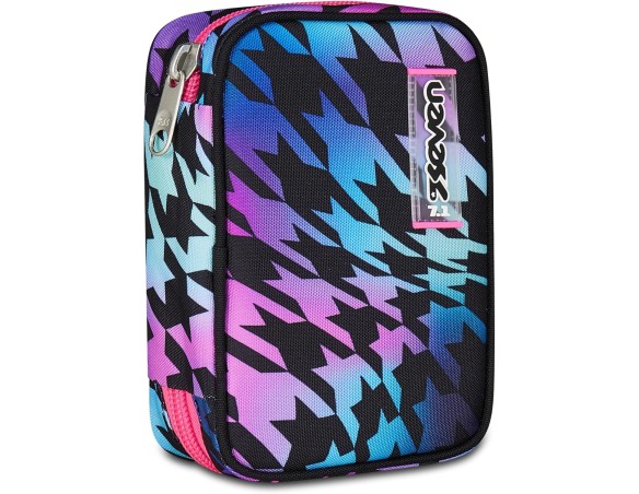Seven | Astuccio Scuola Speed Pad, Multicolore, Portapenne Mono Scomparto con Plance Amovibili, Completo Di Penne, Matite, Colo