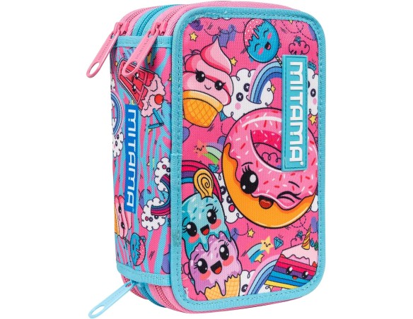 Mitama | ASTUCCIO TRIPLO MITAMA SWEET DONUTS con pennarelli, matite, pastelli ecc..