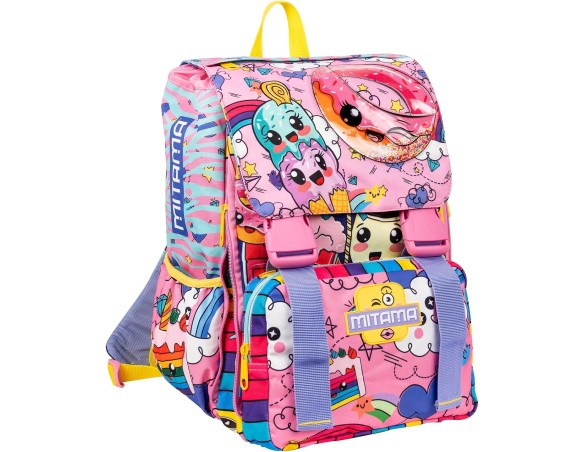 Mitama | Zaino scuola Triplo Scomparto Mitama SWEET DONUTS, bambina, estensibile, scuola elementare e media