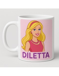 Barbie | TAZZA BARBIE IN CERAMICA CON NOME PERSONALIZZATO