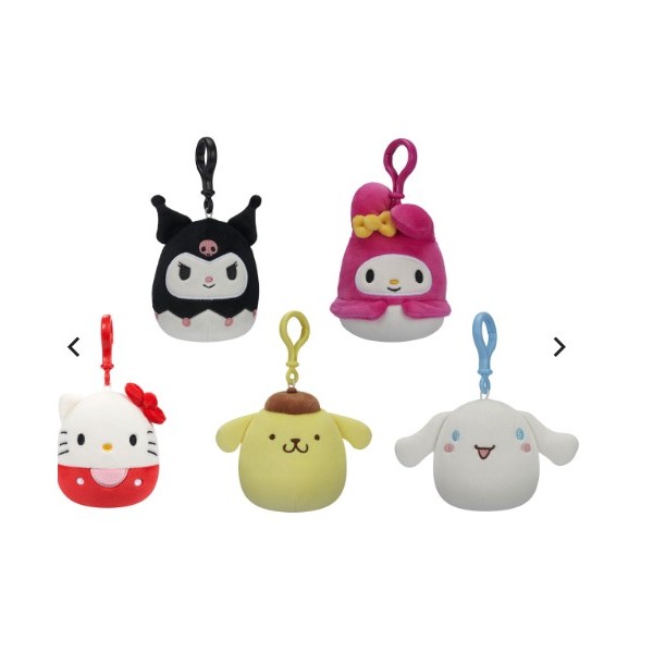 Peluche squishmallows personaggi clip on hello...