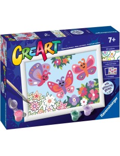 Ravensburger CreArt Serie E: Farfalle glitter, Kit per...