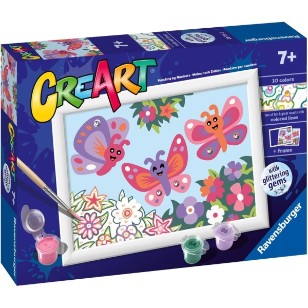 Ravensburger CreArt Serie E: Farfalle glitter,...