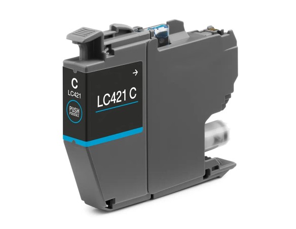CARTUCCIA COMPATIBILE Brother LC421XL Ciano Cartuccia Compatibile per DCP-J1050DW,J1140DW,MFC-J1010DW