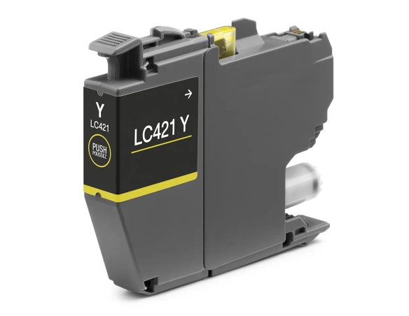 CARTUCCIA COMPATIBILE Brother LC421XL Giallo Cartuccia Compatibile per DCP-J1050DW,J1140DW,MFC-J1010D