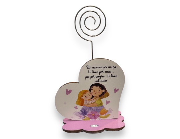 PORTAFOTO con SUPPORTO SPIRALE MAMMA -  ( Ideale per la festa della mamma  )
