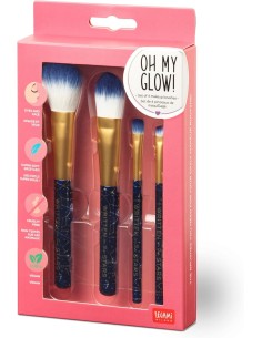 Legami - Set di 4 Pennelli per il Trucco, Oh My Glow!...