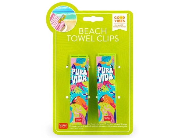 Legami - Set di 2 Mollette Ferma Telo Mare - Beach Towel Clips pura vida