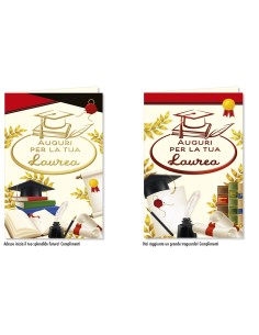 MINI BIGLIETTO DI LAUREA 8,5x13,5 9136 c.u.