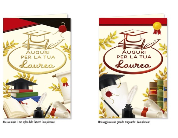 MINI BIGLIETTO DI LAUREA 8,5x13,5 9136 c.u.