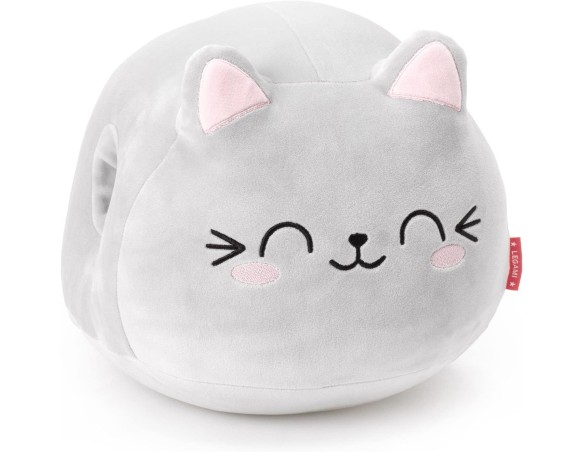 Legami - Cuscino, Apertura Scaldamani, super soffice, 25x24 cm, Tema Kitty Gatto