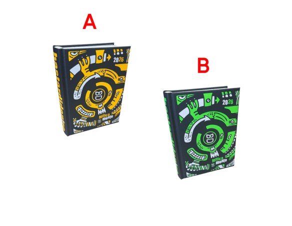 Diario Pocket Datato 16 Mesi 2025/2026 Bastardidentro Superspecial Fluo Standard 13,6x18,3 cm.