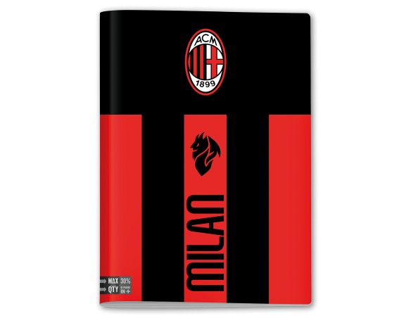 Quaderno maxi Milan formato a4 rigatura 1 Rigo E 5 MM quadrettino rigo