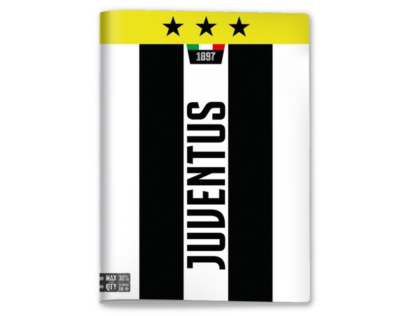 Quaderno maxi Juventus formato a4 rigatura 10MM E 5 MM quadrettino quadrettone