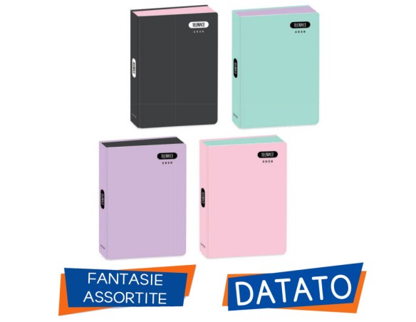 DIARIO AGENDA 12 MESI PASTELLO TEENACE 2025-2026Dimensioni: Standard 13,6x18,3 cm.