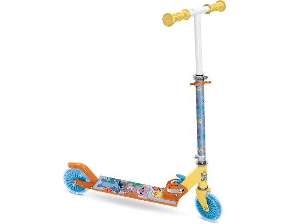 Mondo Toys - DISNEY STITCH ALU SCOOTER Monopattino 2 ruote pieghevole in alluminio con pedana extra grip e manubrio regolabile 