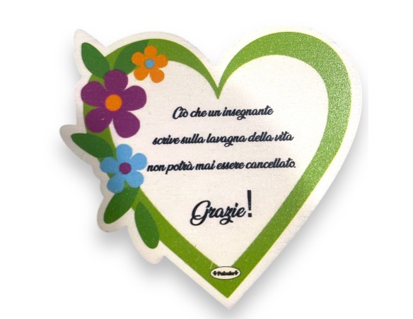 Fabula | Magnete grazie maestra insegnante 7cm 5mm spessore