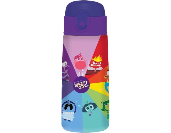 Inside out | Borraccia Con Cannuccia Apertura Automatica Inside Out Bottle Kid - arcobaleno seven
