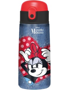 Minnie | Borraccia Con Cannuccia Apertura Automatica...