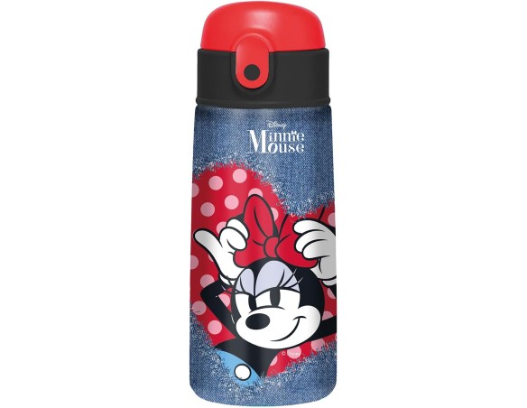 Minnie | Borraccia Con Cannuccia Apertura Automatica Minnie Bottle Kid - seven