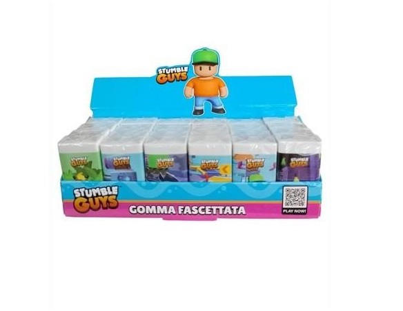GOMMA CON FASCETTA IN ECO PVC TINTA UNITA STUMBLE GUYS ART. 62094