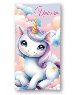 Unicorno | TELO MARE UNICORNO  BIMBA BAMBINA 70x140 ROSA...