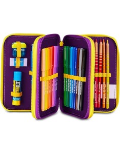 Seven Inside Out 2 Astuccio Scuola 3 Zip, Viola,... 2