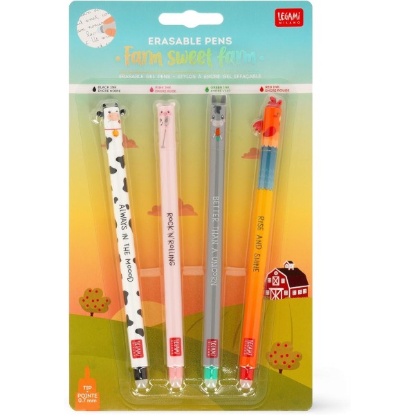 Legami - Set di 4 Penne Gel Cancellabili...