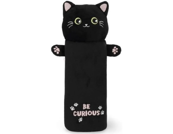 Legami - Astuccio Super Soft, Tema Kitty, Astuccio soffice, Cartoncino con Disegno da colorare incluso, 100% Poliestere, Super 
