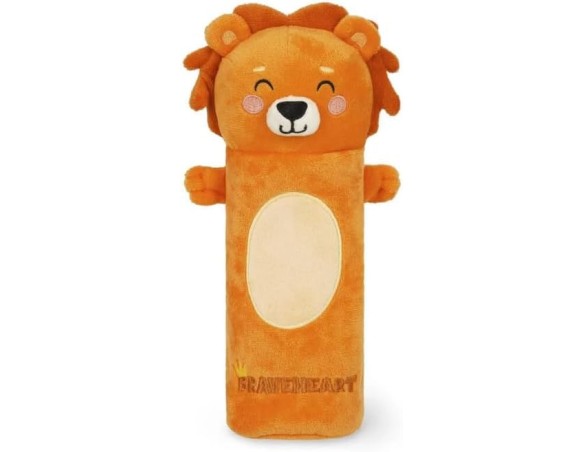 Legami - Astuccio Leone Super Soft, Tema Lion, Astuccio soffice, Cartoncino con Disegno da colorare incluso, 100% Poliestere, S