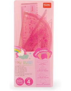 Legami - Set di Geometria, Set con Righello da 15 cm,...