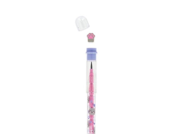 Legami - Matita Impilabile con Gomma - Take a Tip - kitty gatto