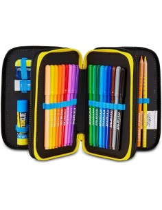 Seven Astuccio Pokemon Scuola 3 Zip, Nero e Celeste,... 2