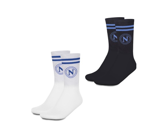 Napoli | Coppia calzini sport spugna OFFICIAL SSC NAPOLI 35-38 / 39-42
