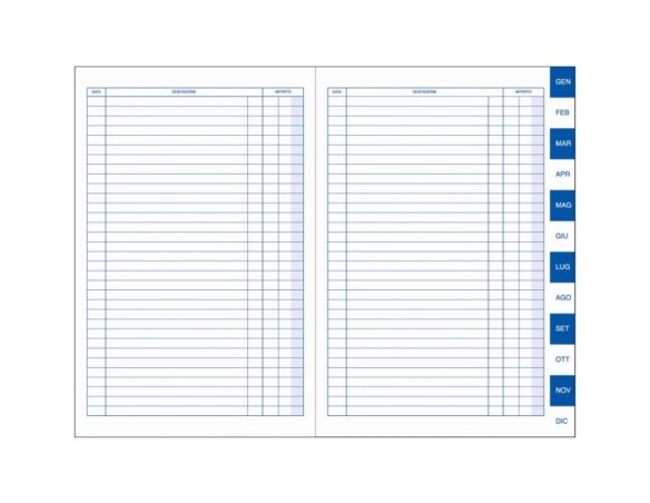 SCADENZIARIO USO MANO 17X24 3 FOGLI PER MESE MOD. 500/3 ARTI GRAFICHE BM