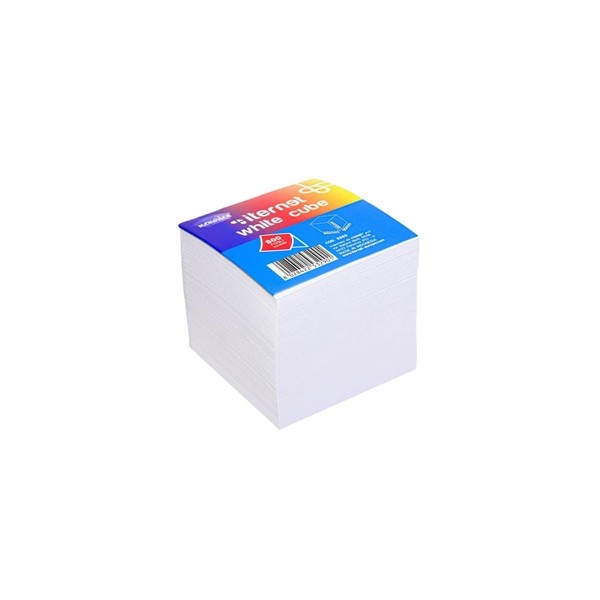 CUBO FOGLI BIANCHI 9X9X9 CM BIANCO Blocco in...