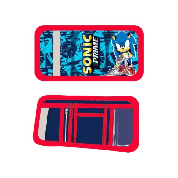 Sonic ! Portafoglio Sonic con velcro