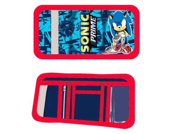 Sonic ! Portafoglio Sonic con velcro