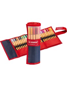 Rotolo Stabilo point 88 - Fineliner - Rollerset con 25...