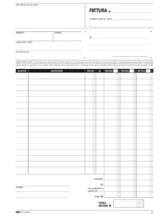 Blocco fatture 3 aliquota Iva - 50 fogli 2 copie... 2