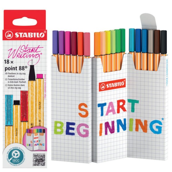 FINELINER POINT 88 ASTUCCIO CARTONE ZIG ZAG 18...