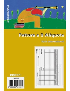 Edipro E5290Ct Blocco Fattura 3 Aliquote 33X3...