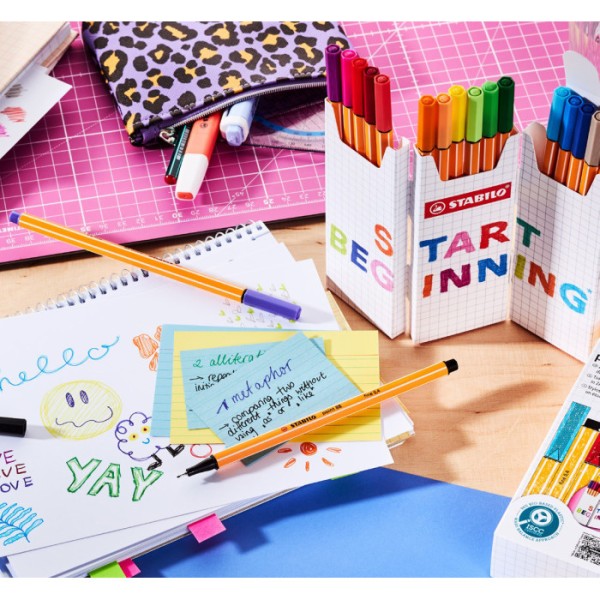 FINELINER POINT 88 ASTUCCIO CARTONE ZIG ZAG 18...