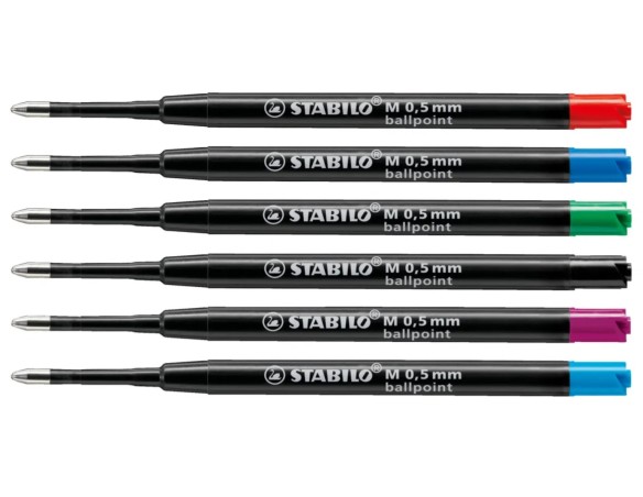 REFILL REFIL STABILO SFERA EASYBALL 040- ROSSO BLU NERO REFIL PER POINTBALL