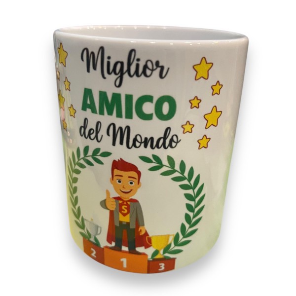 TAZZA AMICIZIA AMICI - MIGLIOR AMICO DEL MONDO...
