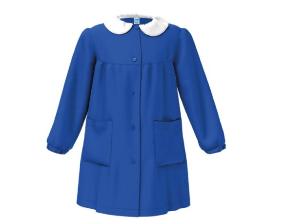GREMBIULE SIGGI SCUOLA ELEMENTARE FEMMINUCCIA 6-15 BLU SENZA LOGO 2888