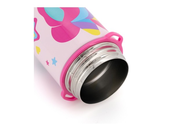 Borraccia Julian Ross Pandacorno - Borraccia Termica Bambini 500ml con Cannuccia Sport – Acciaio Inox, Senza BPA