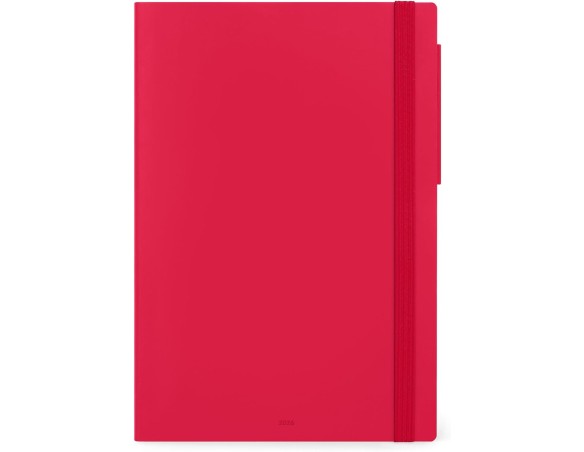 Legami - Agenda Giornaliera Large 2026, Cherry Bomb, 12 Mesi, Chiusura con Elastico, Diario da Gennaio 2026 a Dicembre 2026, in