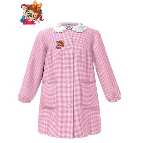 GREMBIULE SIGGI ® QUADRETTATO ASILO FEMMINUCCIA...